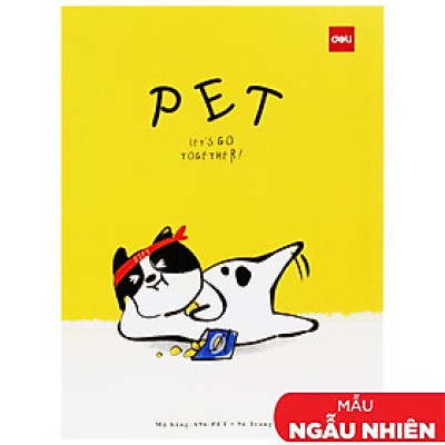 Tập Học Sinh - 4 Ô Ly Vuông - 96 Trang 120gsm - Deli CNA96-PET (Mẫu Bìa Giao Ngẫu Nhiên)