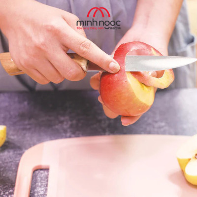 [Chính hãng ] Dao cán gỗ lưỡi thép không gỉ iMat. Lưỡi thép iNox 5CR15 sắc bén, bền bỉ. Cán gỗ tự nhiên sạch, sang trọng.