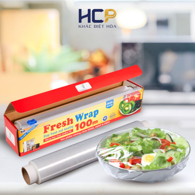 Combo 2 Hộp Màng Bọc Thực Phẩm Fresh Wrap 30cm x 100m SATIS Tiết Kiệm Chi Phí Dùng Được Cho Lò Vi Sóng