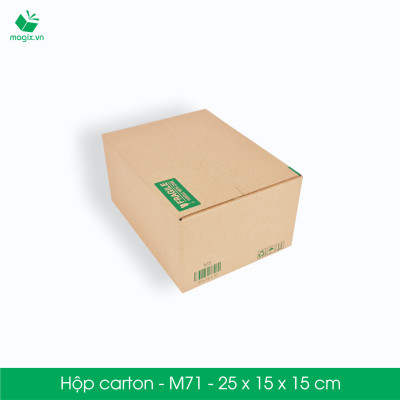 M71 - 25x15x15 cm - 100 Thùng hộp carton