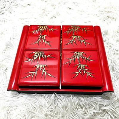 Khay hộp đựng bánh mứt sơn mài cao cấp Thanh Bình Lê, Khay cuốn