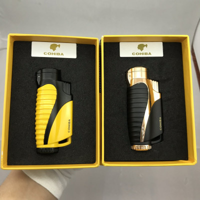 Vỏ Hộp Quẹt Bật Lửa Khò 3 Tia  COB-399 Kèm Đục I Ga Tiện Lợi Đẹp Độc Lạ - Dùng Gas Cao Cấp