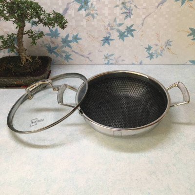 Chảo 2 quai Fivestar sâu lòng Blackcube 24cm - Hàng chính hãng