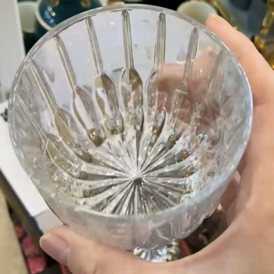 BỘ 6 LY THỦY TINH UỐNG NƯỚC CAO CẤP TRẮNG ANH TRAI - ANTH685