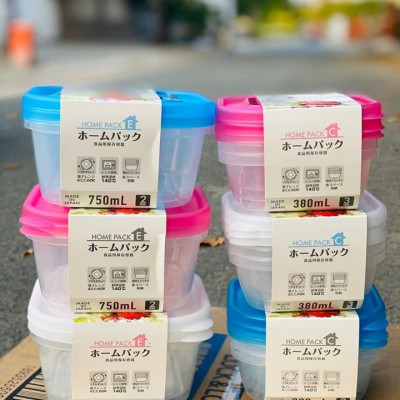 Combo nồi chống dính cao cấp 5 lớp đáy từ Show-A 1.6L + set 3 hộp đựng thực phẩm 380ml - Nhật Bản