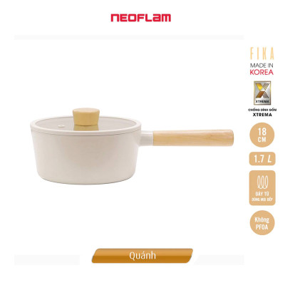[Hàng chính hãng] Bộ 2 nồi Neoflam Fika Hàn Quốc gồm quánh 18cm & nồi nông 22cm. Made in Korea. Hàng có sẵn giao ngay