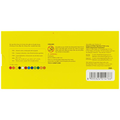 Hộp 12 Bút Sáp Dầu Thân Tròn - Soft Oil Pastels - Colokit OP-C032