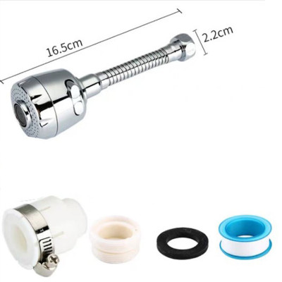 Đầu vòi tăng áp 3 mức độ cho bồn rửa chén ，Chứa các khớp phổ quát, băng nguyên liệu, bộ điều hợp, miếng đệm cao su