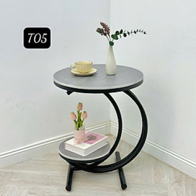 Bàn decor T05-CT Tundo mặt đá sang trọng hiện đại