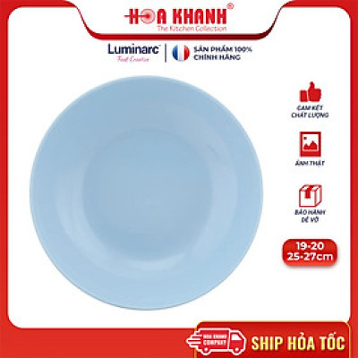 Đĩa Thủy Tinh Luminarc Diwali Light Blue 27cm - bộ 6 đĩa - P2015