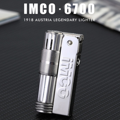 Vỏ Hột Quẹt Bật Lửa Xăng Đá Imco 6700A Bằng Đồng Thiết Kế Nhỏ Gọn Đẹp Độc Lạ - Dùng Xăng Bấc Đá Cao Cấp