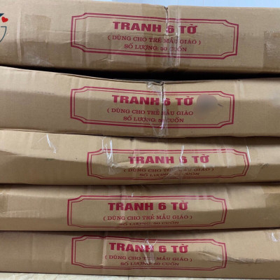 ￼Tranh lò xo- Bộ Tranh Treo Tường 6 Tờ 12 Chủ Đề dành cho bé (Song ngữ Việt Anh)