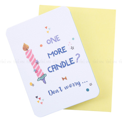 Thiệp Sinh Nhật Maisen One More Candle 