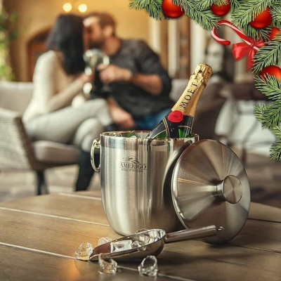 Xô Đá giữ lạnh Amerigo - dung tích 3 lít hàng chính hãng