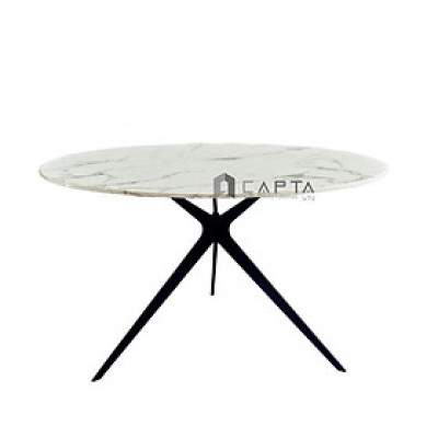 Bàn sofa 3 chân mặt đá tròn 70 cm màu tự nhiên TS0958-07E Nội thất Capta.vn 
