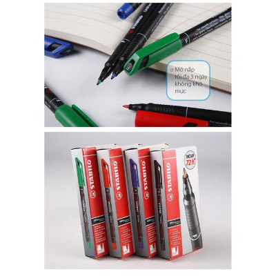 Bút viết CD STABILO OHPen F 0.7mm HP842F - Xanh