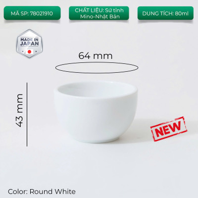 Ly sứ ORIGAMI Sensory Espresso Cup 80ml không quai