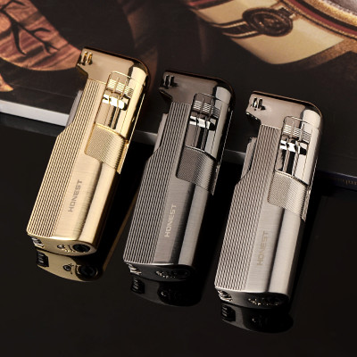 Vỏ Hột Quẹt Bật Lửa Gas Honest BCZ-1002 Kiêm Bộ Dụng Cụ Đa Năng Tiện Lợi Ngọn Lửa Cong Đẹp Độc Lạ - Dùng Gas Cao Cấp