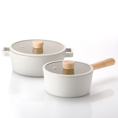 [Hàng chính hãng] Bộ 2 nồi Neoflam Fika Hàn Quốc gồm quánh 18cm & nồi nông 22cm. Made in Korea. Hàng có sẵn giao ngay
