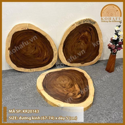 MẶT BÀN OVAL GỖ ME TÂY KR20143 - XEM NGAY