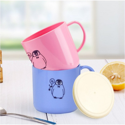 Combo 03 Cốc nhựa uống nước Nakaya 200ml có nắp silicon mềm - Nội địa Nhật Bản