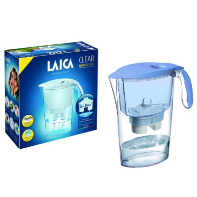 Combo Bình lọc nước LAICA J11A - Xanh biển và 02 Lõi lọc nước (MADE IN ITALY)