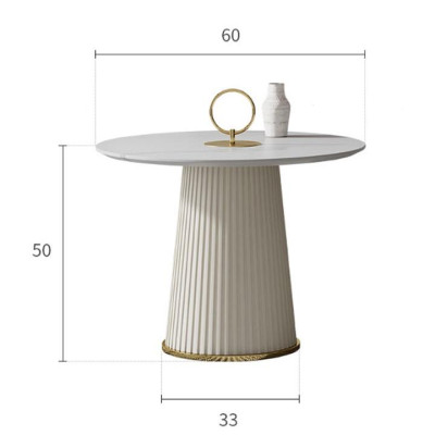 Bàn Sofa Tròn Đôi Nhập Khẩu Juno Sofa HHP-BSF903-08 Cao Cấp