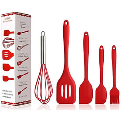 Bộ dụng cụ làm bánh cơ bản bằng silicon 5 món