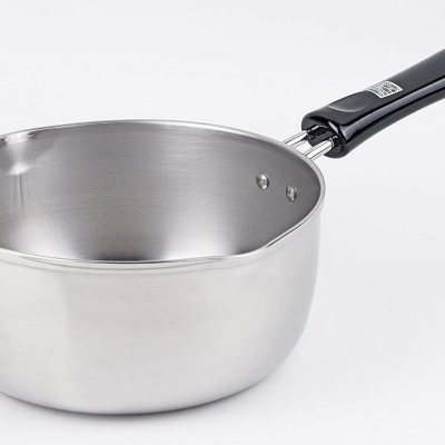 Nồi Quánh Inox Pearl Life 18cm Có Miệng Rót Thông Minh, Tương Thích Với Mọi Loại Bếp