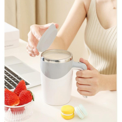 Cốc Khuấy Tự Động Pha Cafe, 380ml Dùng Pin Lõi Inox 304 Không Rỉ Giữ Nhiệt Tốt - HÀNG CHÍNH HÃNG