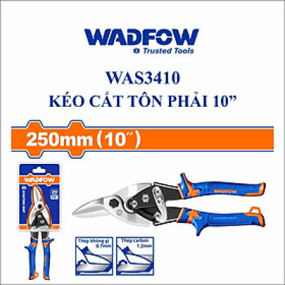 KÉO CẮT TÔN PHẢI 10" WAS3410 WADFOW - HÀNG CHÍNH HÃNG