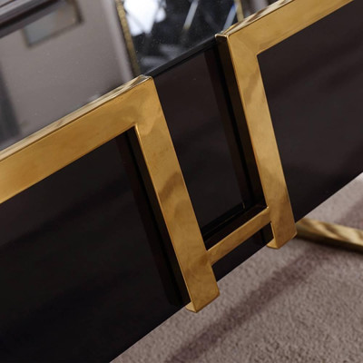 Bàn trà Fazio đen IBIE