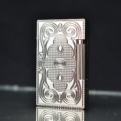 Vỏ Hột Quẹt Bật Lửa D upont Gas Đá D60T Họa Tiết Hoa Văn Đẹp Độc Lạ - Dùng Gas Đá Cao Cấp