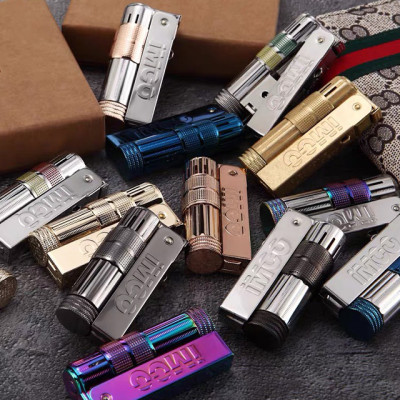 Vỏ Hột Quẹt Bật Lửa Xăng Đá Imco 6700A Bằng Đồng Thiết Kế Nhỏ Gọn Đẹp Độc Lạ - Dùng Xăng Bấc Đá Cao Cấp