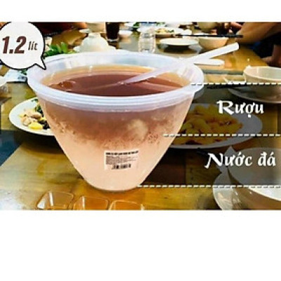 BỘ BÁT ƯỚP LẠNH RƯỢU 1.2L KÈM MUỖNG MÚC RƯỢU 