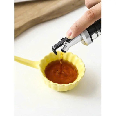 Bình Rót Gia Vị Dầu Ăn, Nước Mắm – Chai Thủy Tinh  200ML Bọc Inox Sang Trọng