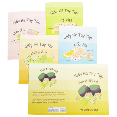 Giấy Kê Tay Tập Bánh Việt - The Sun - Bánh Bò Thốt Nốt - Màu Vàng