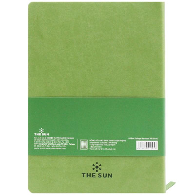 Sổ Bìa Da A5 - Caro - 176 Trang 100gsm - The Sun - Bamboo