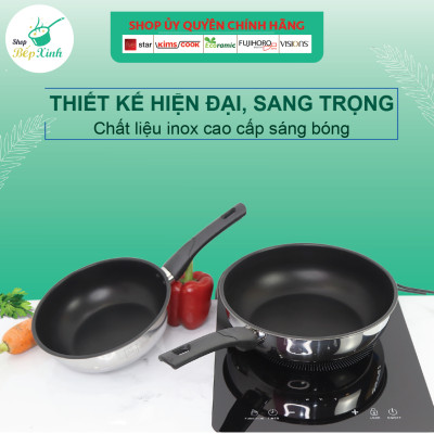Chảo Sâu 3 Đáy Lòng Inox Chống Dính Sandwwich Fivestar