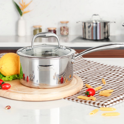 Quánh inox 3 lớp cao cấp đáy liền Tri-max XS EL-3745 size 16cm