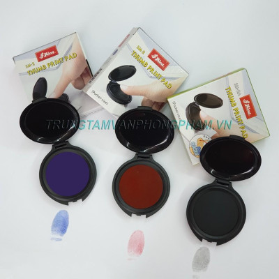 KHAY TAMPON mực lăn tay Shiny Thumb print pad SM-2 / SM-2A - Hộp mực lăn chỉ tay