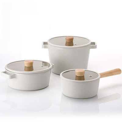 [Hàng chính hãng] Bộ 3 nồi cao cấp chống dính bếp từ Neoflam Fika Hàn Quốc. Made in Korea. Hàng có sẵn, giao ngay