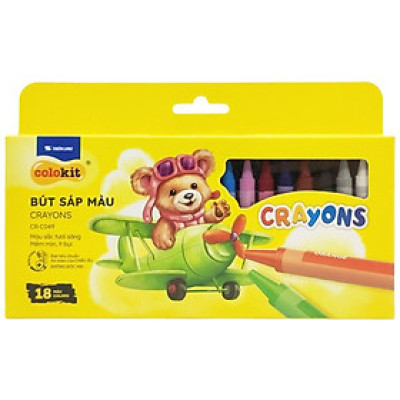 Hộp 18 Sáp Màu - Colorkit CR-C049