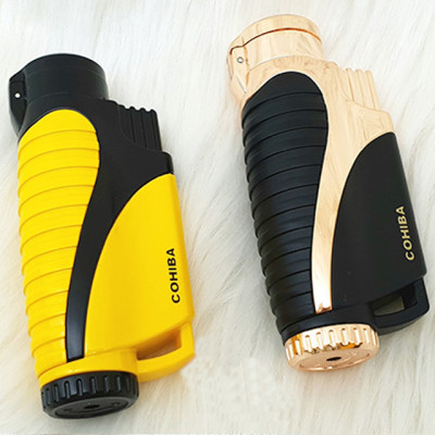 Vỏ Hộp Quẹt Bật Lửa Khò 3 Tia  COB-399 Kèm Đục I Ga Tiện Lợi Đẹp Độc Lạ - Dùng Gas Cao Cấp