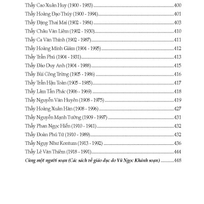 Thầy Giáo Việt Nam 10 Thế Kỷ - Vũ Ngọc Khánh