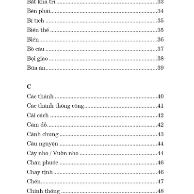 TỪ NGỮ GIẢN LƯỢC – Tìm Hiểu Đức Tin – Giáo Lý – Phụng Vụ