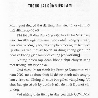 Tương Lai Sau Đại Dịch Covid