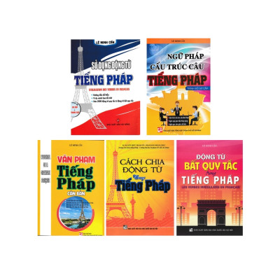 Combo Sách Học Tiếng Pháp Cho Người Mới Bắt Đầu + Động Từ Bất Quy Tắc Trong Tiếng Pháp (Bộ 5 Cuốn) - HA