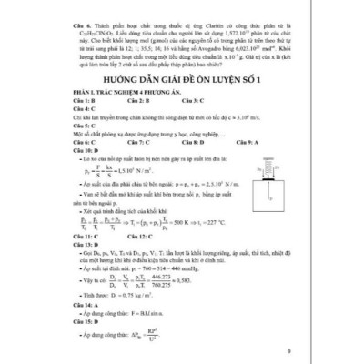 Bộ đề ôn tập thi tốt nghiệp THPT môn vật lí (thích hợp dùng cho các kì thi đánh giá năng lực) - HA