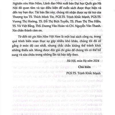 Sách - Từ điển Tác gia Hán nôm Việt Nam